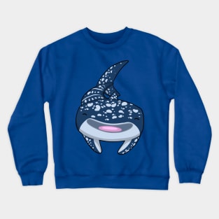 smiling whale shark Crewneck Sweatshirt